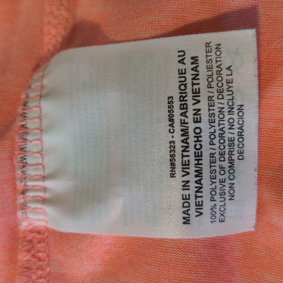 NIKE DRI-FIT SHORT SLEEVE Light Coral t-shirt Sz S - Picture 7 of 9